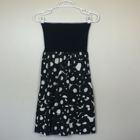 Theory Dresses & Skirts - THEORY Strapless Cotton Dress Trois Tangiers EUC